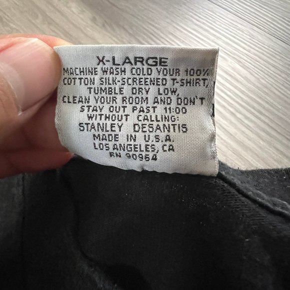 Vintage X-Files Mens XL Shirt Stanley Desantis Short Sleeve Black - Picture 8 of 10